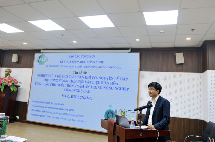 Nghiệm thu nhiệm vụ khoa học v&agrave; c&ocirc;ng nghệ cấp quốc gia, m&atilde; số ĐTĐLCN.18/23 - Ảnh 1.