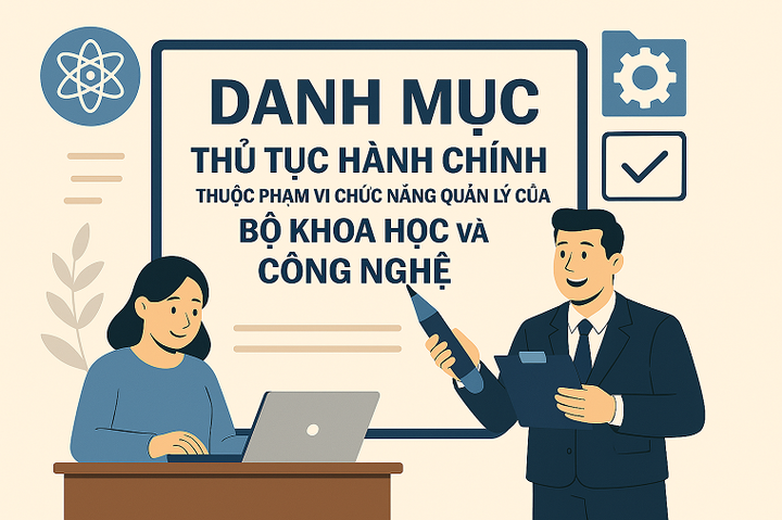 Chuẩn hóa danh mục thủ tục hành chính thuộc phạm vi chức năng quản lý của Bộ KH&CN - Ảnh 1.