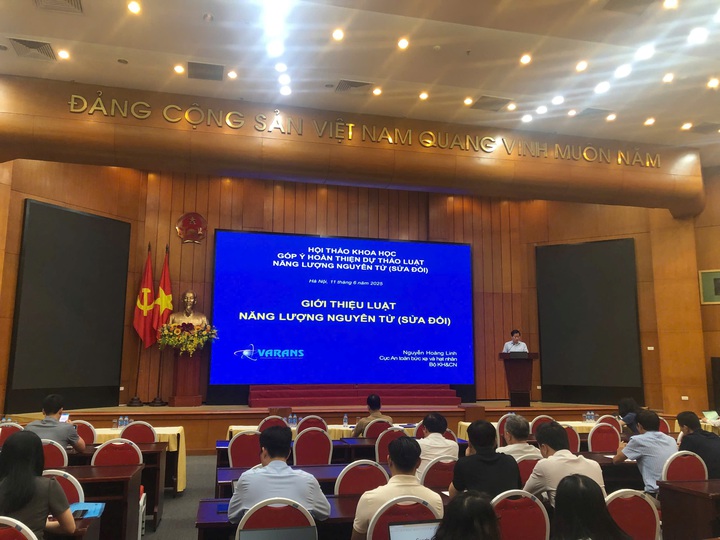 Viện Công nghệ xạ hiếm dự Hội thảo góp ý dự thảo Luật Năng lượng nguyên tử (sửa đổi) - Ảnh 1.