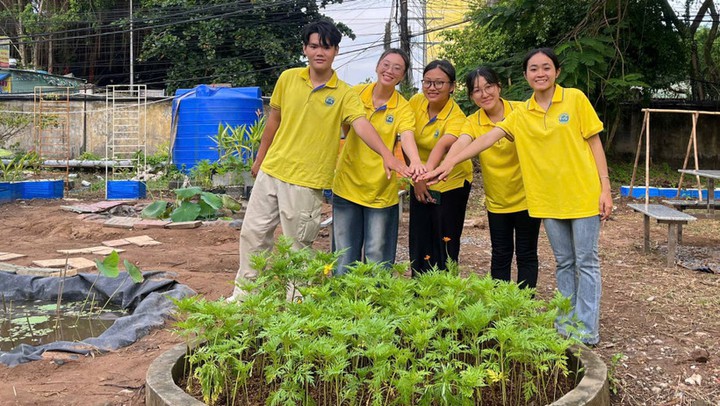 Độc đáo sáng kiến biến nước thải thành tài nguyên của sinh viên Trường đại học Trà Vinh - Ảnh 1.
