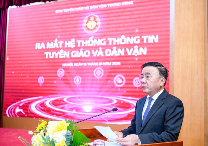Ban Tuy&ecirc;n gi&aacute;o v&agrave; D&acirc;n vận Trung ương ra mắt Hệ thống th&ocirc;ng tin Tuy&ecirc;n gi&aacute;o v&agrave; D&acirc;n vận- Ảnh 2.