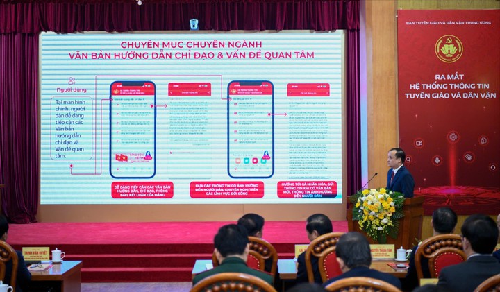 Ban Tuy&ecirc;n gi&aacute;o v&agrave; D&acirc;n vận Trung ương ra mắt Hệ thống th&ocirc;ng tin Tuy&ecirc;n gi&aacute;o v&agrave; D&acirc;n vận- Ảnh 3.