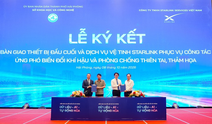 Hải Ph&ograve;ng triển khai Internet vệ tinh Starlink tại hai đặc khu biển, đảo- Ảnh 1.