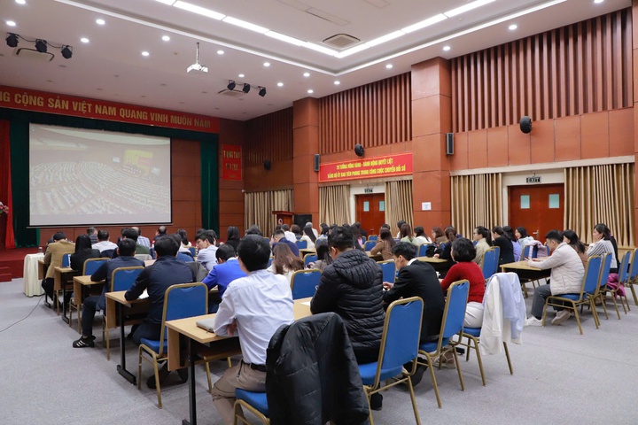 Bộ Khoa học v&agrave; C&ocirc;ng nghệ học tập, qu&aacute;n triệt v&agrave; triển khai Nghị quyết Đại hội XIV của Đảng- Ảnh 3.