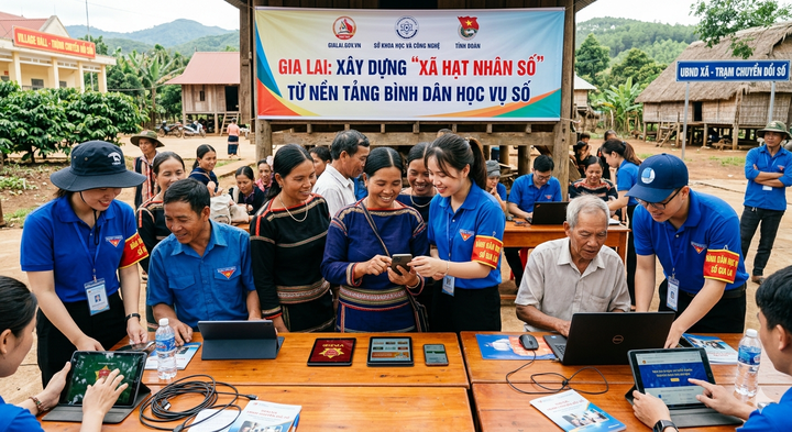 Gia Lai: X&acirc;y &ldquo;X&atilde; hạt nh&acirc;n số&rdquo; từ nền tảng b&igrave;nh d&acirc;n học vụ số- Ảnh 1.