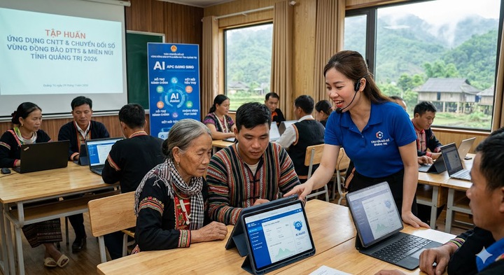 Quảng Trị: Chuyển đổi số v&ugrave;ng đồng b&agrave;o d&acirc;n tộc thiểu số - Khi AI v&agrave; C&ocirc;ng nghệ &ldquo;về bản&rdquo; - Ảnh 1.