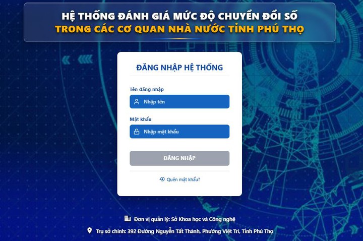 Ph&uacute; Thọ nh&acirc;n rộng phần mềm đ&aacute;nh gi&aacute;, chấm điểm chỉ số chuyển đổi số- Ảnh 1.