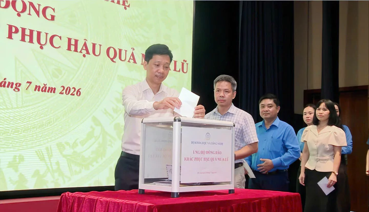 Bộ Khoa học và Công nghệ phát động ủng hộ đồng bào khắc phục hậu quả mưa lũ - Ảnh 5.