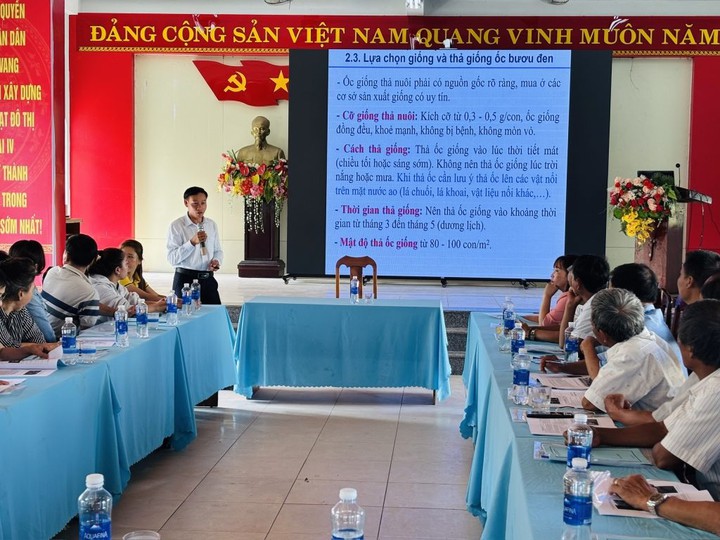Hướng dẫn n&ocirc;ng d&acirc;n nu&ocirc;i ốc bươu đen theo hướng hữu cơ, an to&agrave;n- Ảnh 1.