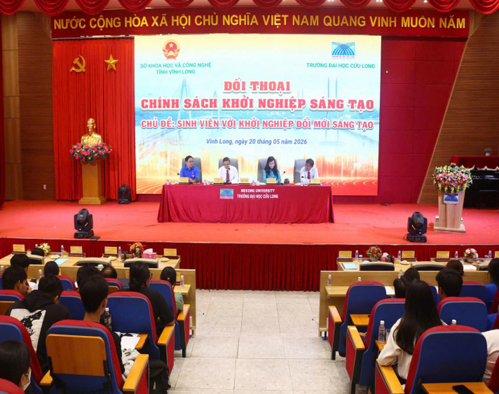 Đối thoại ch&iacute;nh s&aacute;ch hỗ trợ sinh vi&ecirc;n khởi nghiệp s&aacute;ng tạo- Ảnh 1.