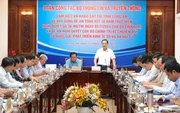 Thứ trưởng Bộ TT&TT Phạm Đức Long làm việc, khảo sát tại tỉnh Long An