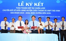 UBND huyện Châu Thành và VNPT Trà Vinh ký kết Thỏa thuận hợp tác chuyển đổi số
