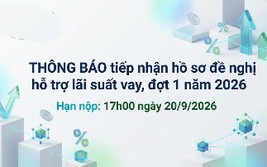 Thông báo về việc tiếp nhận hồ sơ đề nghị hỗ trợ lãi suất vay từ Qũy Đổi mới công nghệ quốc gia