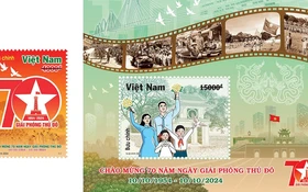 Commemorative stamp released to mark 70 years since Hanoi's liberation