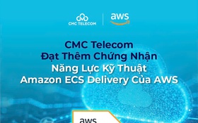 CMC Telecom đạt thêm chứng nhận năng lực kỹ thuật 
Amazon ECS Delivery của AWS