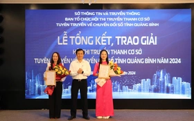 Trao giải Hội thi truyền thanh cơ sở tuyên truyền về 
chuyển đổi số tỉnh Quảng Bình năm 2024