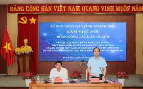 Lãnh đạo tỉnh Khánh Hòa làm việc với đoàn công tác liên ngành về 10 năm thực hiện Nghị quyết 36