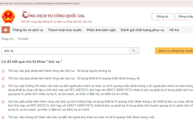 Hội nghị tập huấn hướng dẫn sử dụng hệ thống dịch vụ công trực tuyến của Cục ATBXHN trên Cổng Dịch vụ công Quốc gia