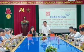 Sở Khoa học và Công nghệ hai tỉnh Đắk Lắk và Phú Yên họp bàn phương án sắp xếp tổ chức, bộ máy khi sáp nhập đơn vị hành chính cấp tỉnh