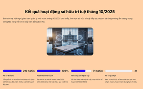 Kết quả công tác sở hữu trí tuệ tháng 10/2025