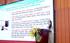 Làm rõ cơ sở pháp lý, quy trình xét tặng Giải thưởng Hồ Chí Minh, Giải thưởng Nhà nước về KH&CN