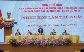 Phiên họp lần thứ nhất Ban Chỉ đạo của Chính phủ về phát triển khoa học, công nghệ, đổi mới sáng tạo, chuyển đổi số và Đề án 06