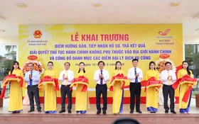 Thành phố Huế khai trương 9 điểm hướng dẫn, tiếp nhận hồ sơ, trả kết quả giải quyết thủ tục hành chính