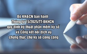 Bộ KH&CN ban hành Thông tư quy định kỹ thuật phần mềm ký số và cổng kết nối