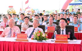 Bộ trưởng Nguyễn Mạnh Hùng dự lễ khởi công đường băng số 2 Cảng hàng không Phù Cát