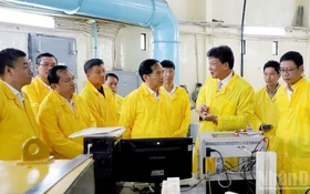 Deputy PM Bui Thanh Son works with Nuclear Research Institute