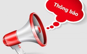 Thông báo công khai thông tin cuộc đấu giá quyền sử dụng tần số vô tuyến điện đối với băng tần 703-713 MHz và 758-768 MHz (khối băng tần B1-B1’) và băng tần 723-733 MHz và 778-788 MHz (khối băng tần B3-B3’)