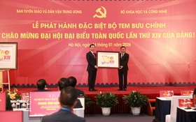 Phát hành đặc biệt bộ tem bưu chính “Chào mừng Đại hội đại biểu toàn quốc lần thứ XIV của Đảng"