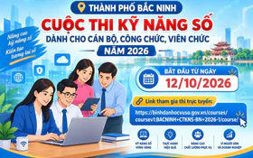 Bắc Ninh triển khai Cuộc thi kỹ năng số dành cho cán bộ, công chức, viên chức năm 2026