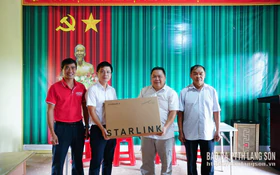 Internet vệ tinh mở kết nối số đến thôn bản tỉnh Lạng Sơn