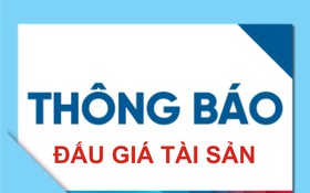 Thông báo về việc lựa chọn tổ chức hành nghề đấu giá tài sản