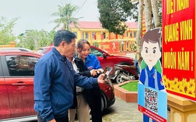Nghệ An: Xã Quan Thành ứng dụng mã QR trong tuyên truyền bầu cử