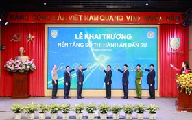 Nền tảng số Thi hành án dân sự vận hành, thúc đẩy quản trị dữ liệu