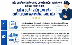 Tiêu chuẩn chuyên môn, nghiệp vụ đối với công chức kiểm soát viên cao cấp chất lượng sản phẩm, hàng hóa