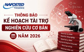 Thông báo Kế hoạch tài trợ nghiên cứu cơ bản năm 2026