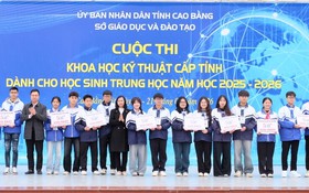 Cao Bằng: 117 dự án đạt giải Cuộc thi khoa học kỹ thuật cấp tỉnh dành cho học sinh trung học