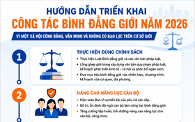 Hướng dẫn triển khai công tác bình đẳng giới năm 2026