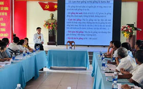 Hướng dẫn nông dân nuôi ốc bươu đen theo hướng hữu cơ, an toàn
