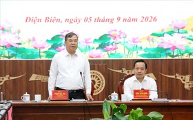 Phó Thủ tướng Thường trực Chính phủ Phạm Gia Túc phát biểu tại buổi làm việc