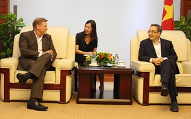 Thứ trưởng Phan Tâm tiếp Chủ tịch Công ty Be-Bound và Chủ tịch kiêm Tổng Giám đốc IBM Châu Á Thái Bình Dương
