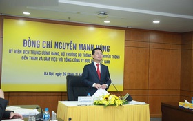 Phát biểu của Bộ trưởng Nguyễn Mạnh Hùng tại buổi làm việc với Tổng công ty Bưu điện Việt Nam