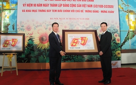 Phát hành đặc biệt bộ tem bưu chính “Kỷ niệm 90 năm thành lập Đảng Cộng sản Việt Nam (3/2/1930 - 3/2/2020)”