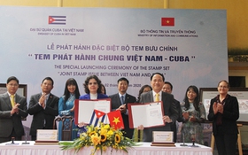 Bộ TT&TT phát hành đặc biệt bộ tem “Tem phát hành chung Việt Nam – Cuba”