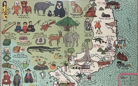Atlas Bản đồ vẽ tay khổng lồ của 2 tác giả Ba Lan hấp dẫn bạn đọc Việt