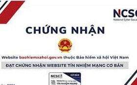 BHXH Việt Nam đạt Chứng nhận Website Tín nhiệm mạng cơ bản
