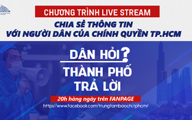 Livestream “Dân hỏi – Thành phố trả lời” vào lúc 20 giờ hàng ngày từ 24/8/2021 trên Fanpage Trung tâm Báo chí Thành phố